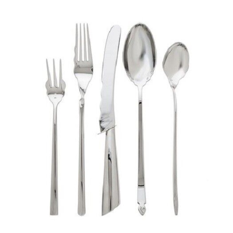 Via Veneto by Ricci Stainless Steel Flatware Tableware Set 12 New Modern 62 pcs