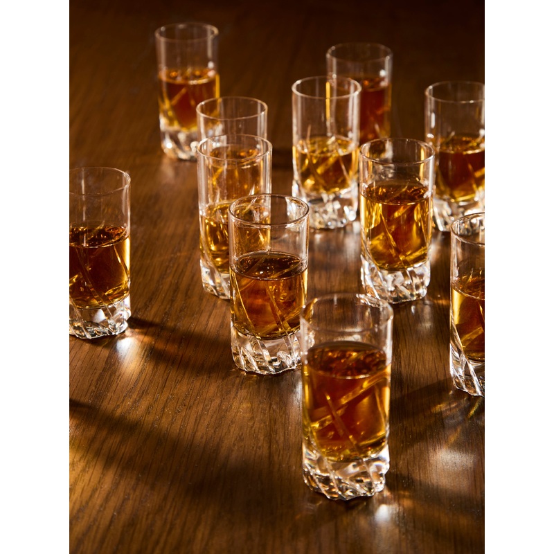 1950s Daum Crystal Liqueur Glasses (Set of 12)