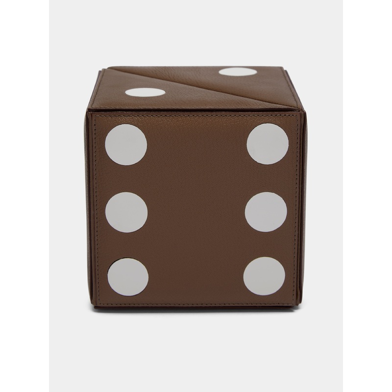 Leather Dice Cube Box