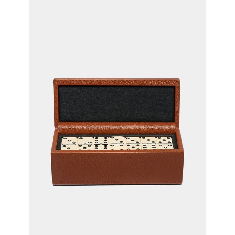 Leather Dominoes Box
