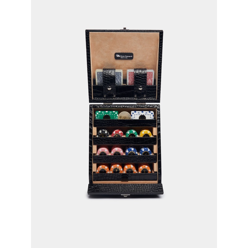 Leather Texas Poker Set