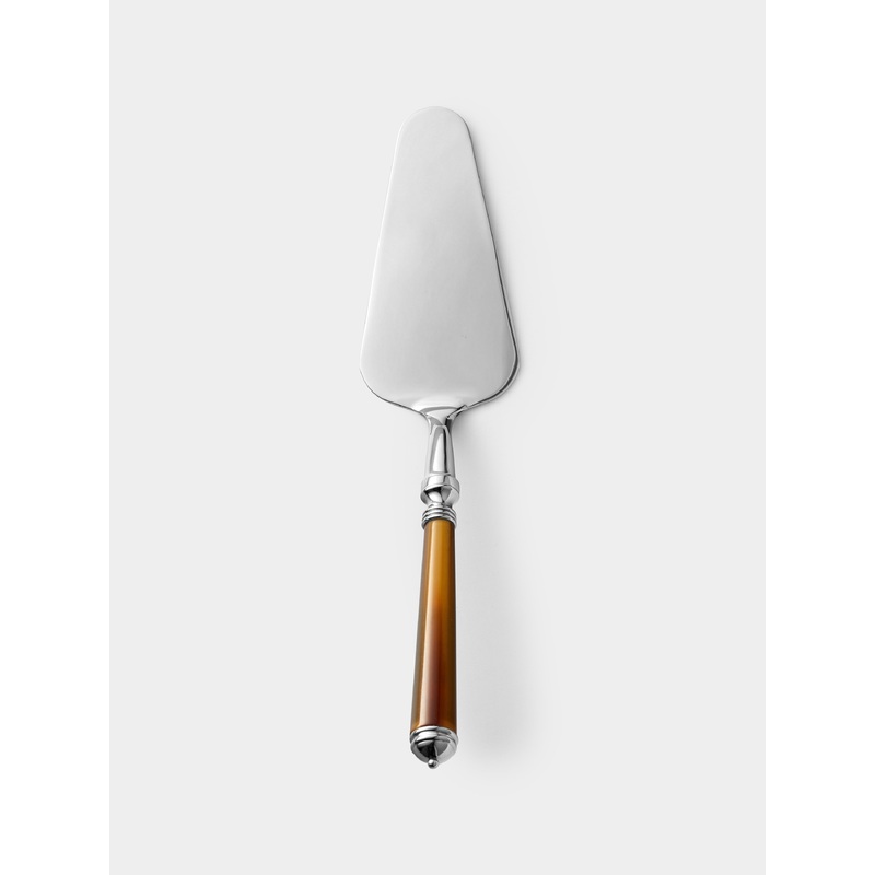 Marbella Dark Horn Resin Cake Server