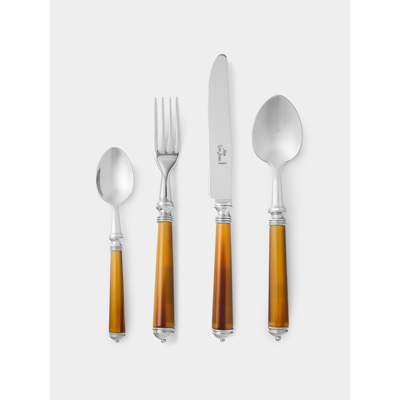 Marbella Dark Horn Resin Dinner Cutlery (Set of 4)
