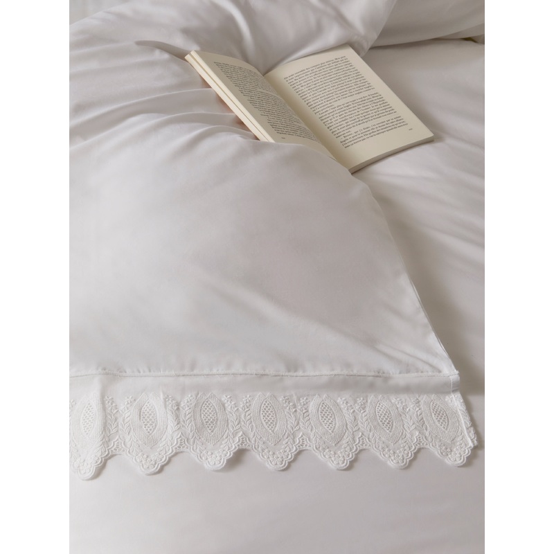 Mimi Lace-Appliqu Cotton Bedding Collection