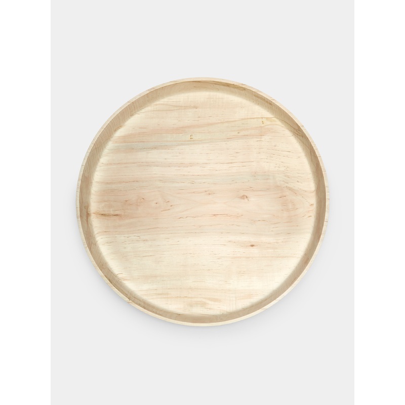Wood Deep Round Tray (23.5in/60cm)