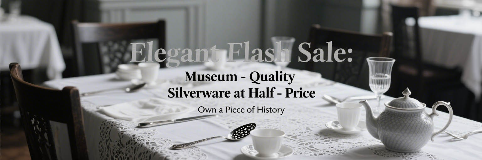 Tax-Free Rare Antique Sterling Silver Flatware Sets – Museum-Quality Collectors Pieces